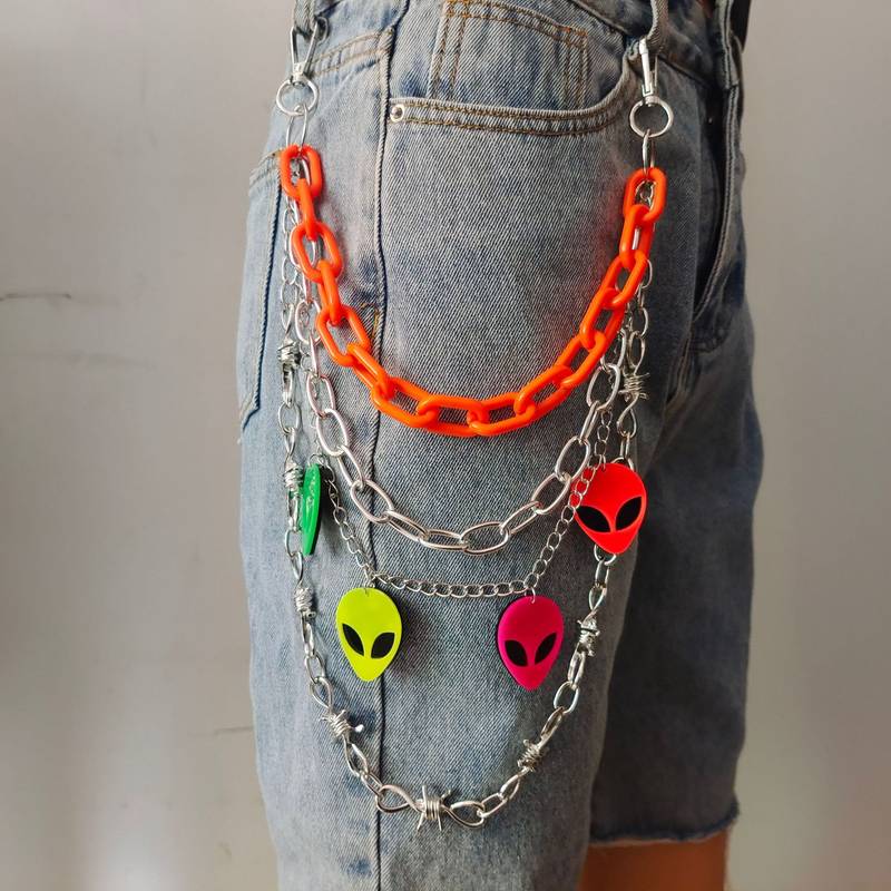 Multicolor Plastic Acrylic Chain Pants Chain Waist Chain - Temu